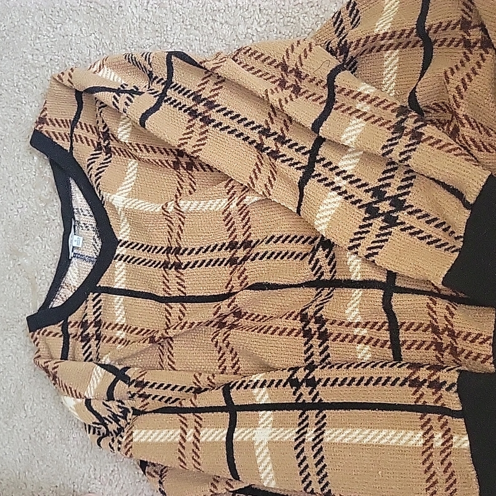 Plaid sweater